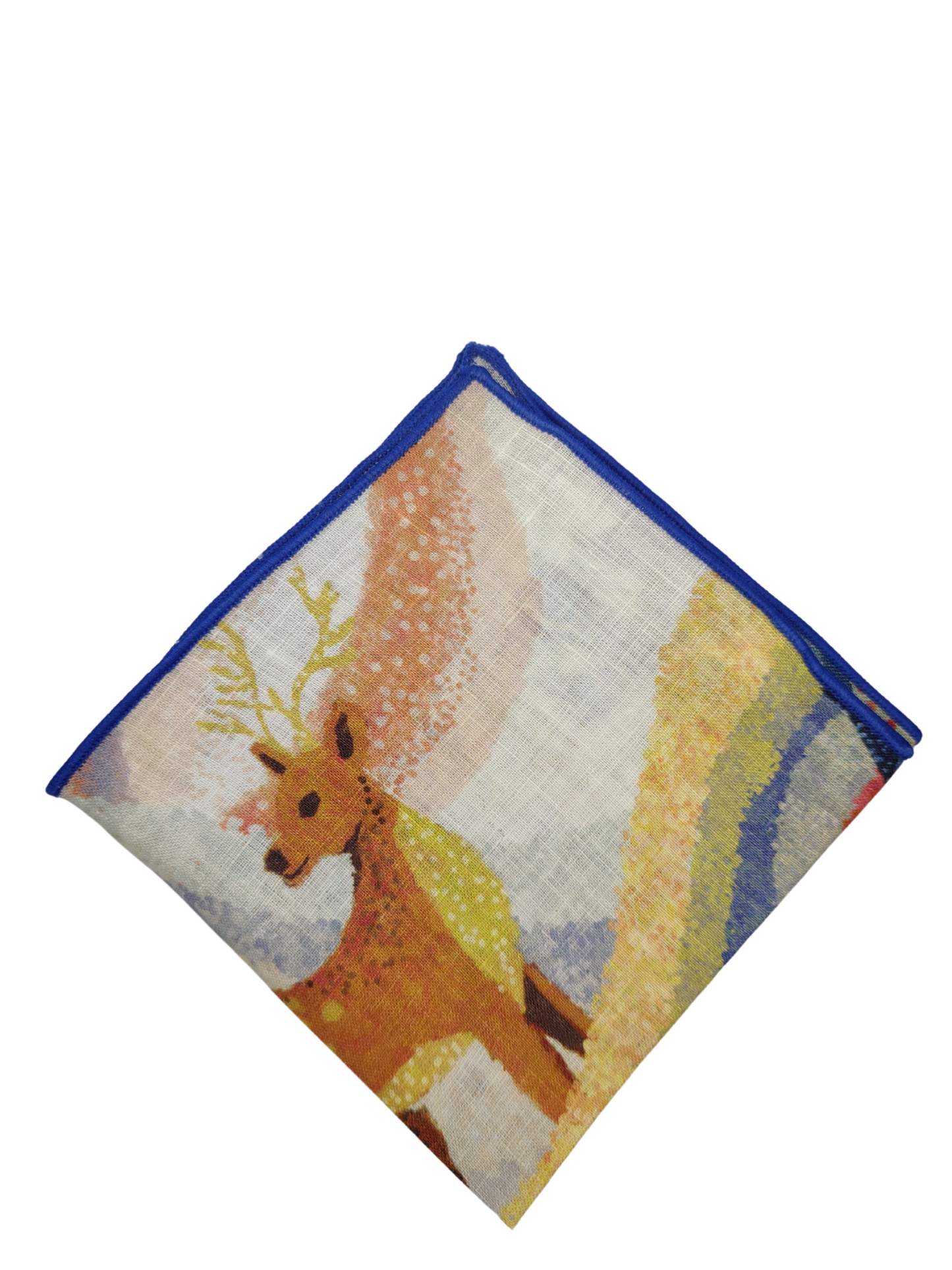 Fairy Tale Blue Linen Pocket square