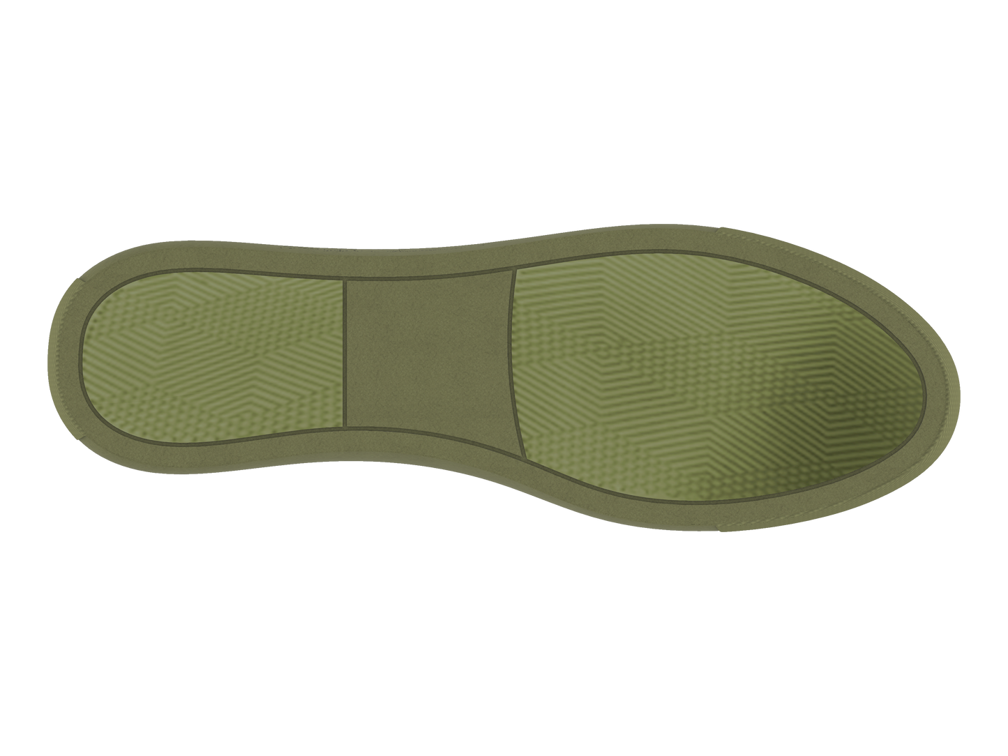 Suede Stitches Sneaker Green and Ocre