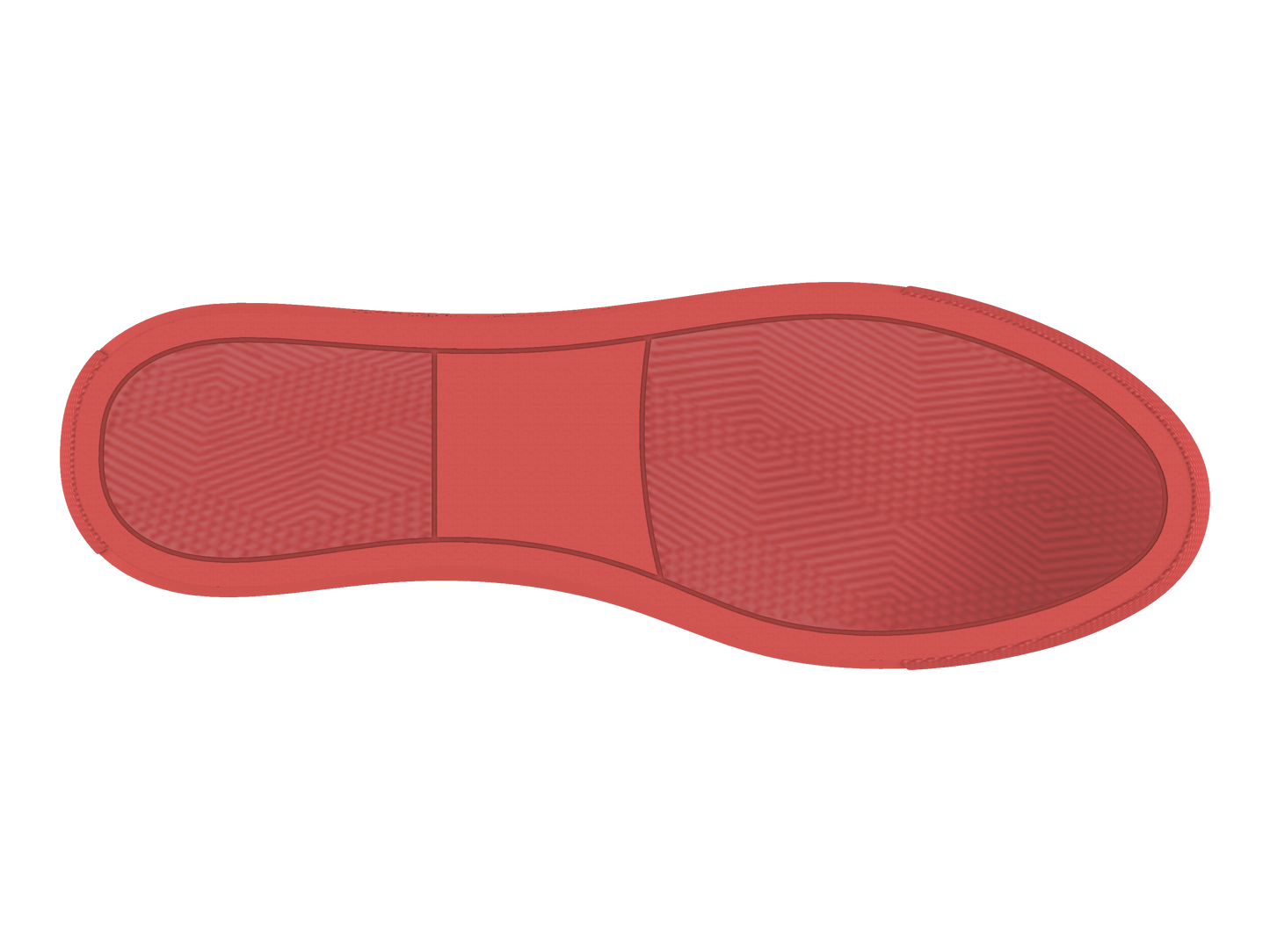 Leather Stitches Sneaker Red and Black