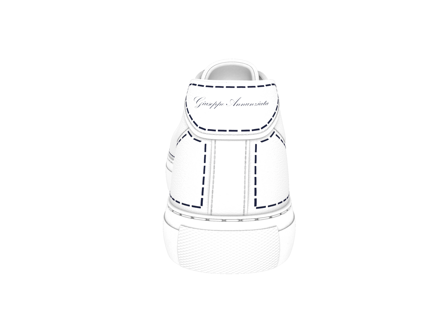 Leather Stitches Sneaker White and Blue