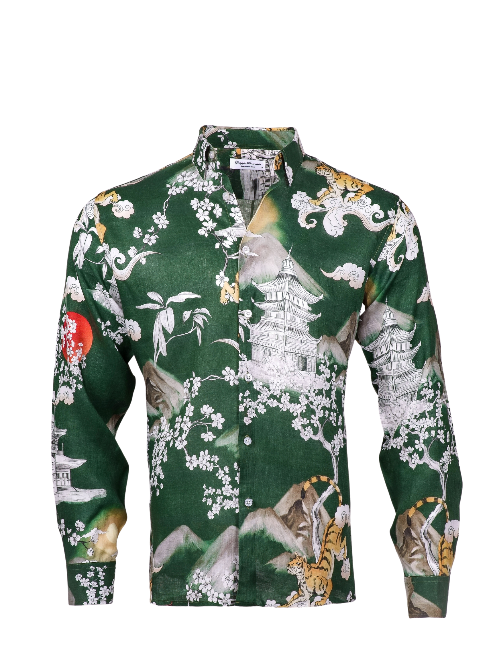 Dolce & Gabbana Tiger And Floral Print Shirt for Men