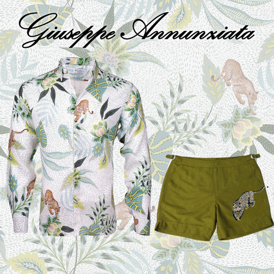 Jaguar Embroidered Swim Suit Acid Green