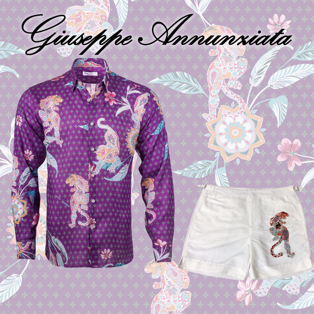 Mandala Tiger Embroidered Swim Suit White