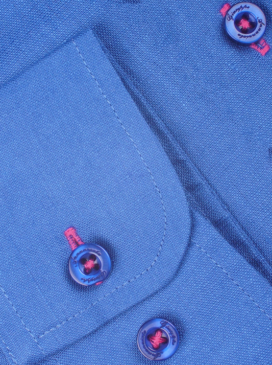 Bluette solid Color Pure linen shirt