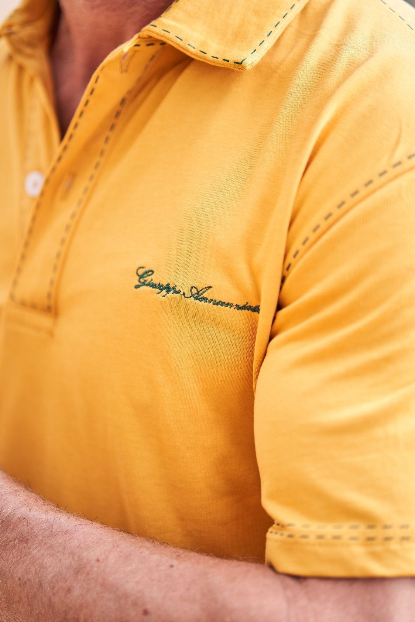 Stitches Polo Bluette and Red - Giuseppe Annunziata