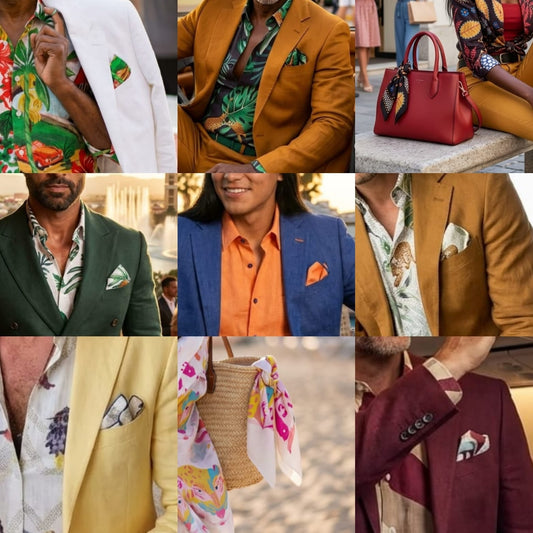9 Linen Pocket Square Outfit Ideas
