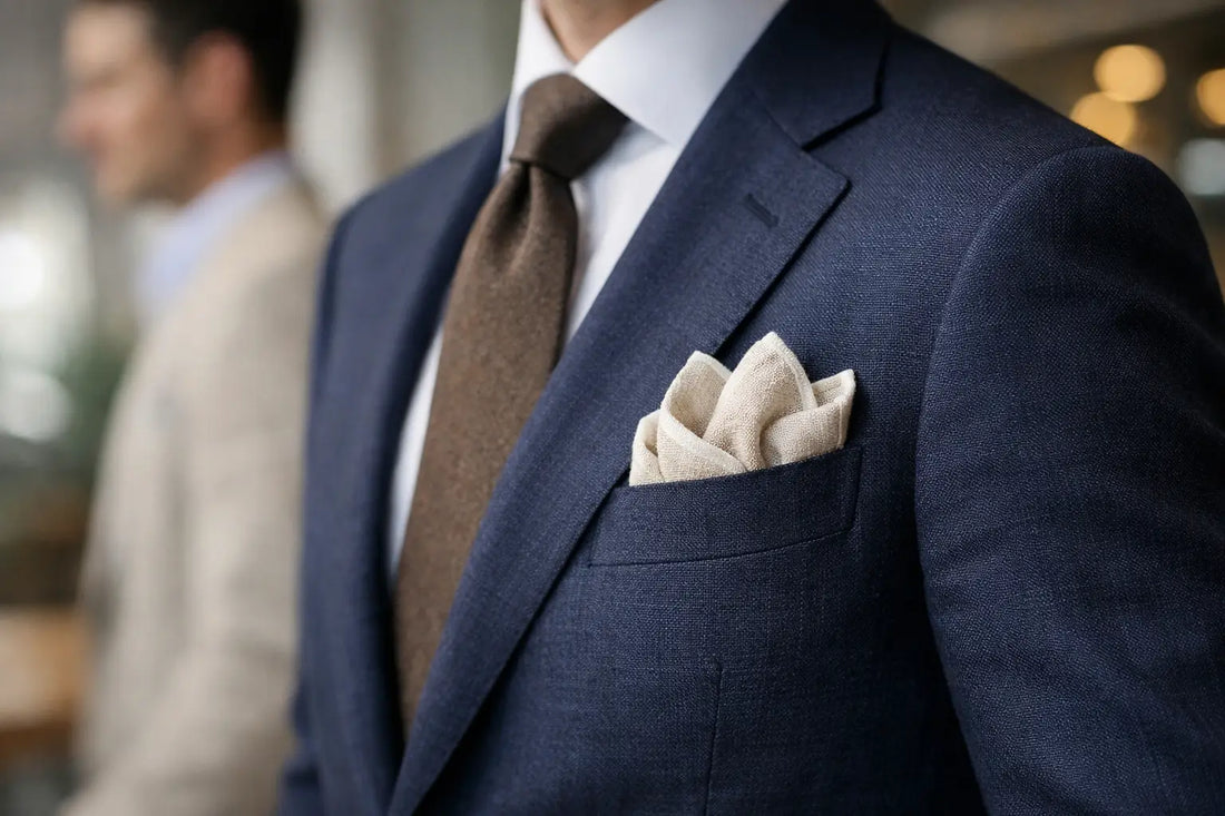 Linen Pocket Squares Men Wear to Get Noticed
