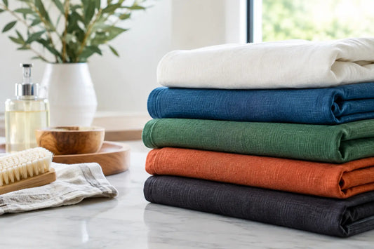 A Guide to Luxury Linen Care That Keeps Color Bold