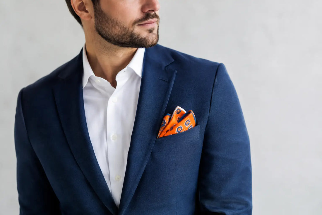 How to Style Pocket Squares With Bold Color