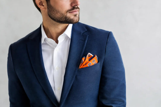 How to Style Pocket Squares With Bold Color