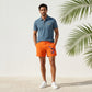 Stitches Polo Sugar Paper and Orange