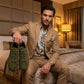 Suede Stitches Sneaker Green and Ocre