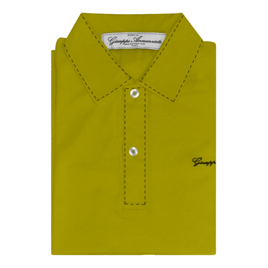 Stitches Polo Acid Green and Black