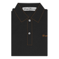Stitches Polo Black and Caramel