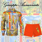 Sicily Lemon Embroidered Swim Suit Orange - Giuseppe Annunziata