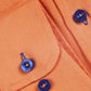 Orange solid Color Pure linen shirt
