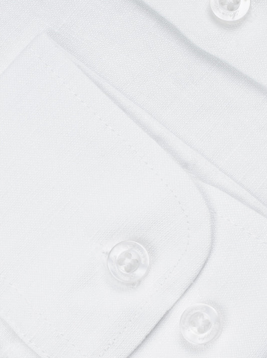 White solid Color Pure linen shirt